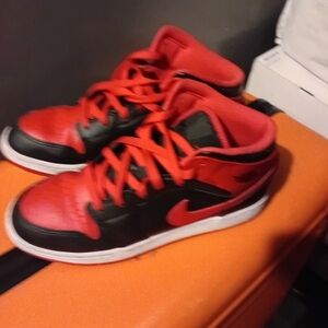 Kids Red and Black Sneakers